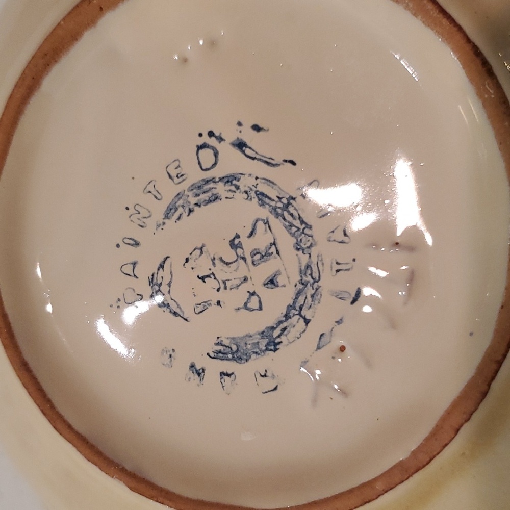 Italy ARS Hand Painted Fish Pottery Bowl - Picture 5 of 8